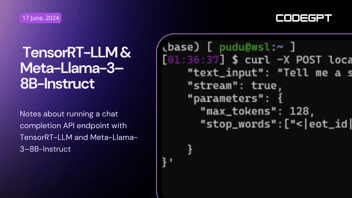 Notes about running a chat completion API endpoint with TensorRT-LLM and Meta-Llama-3–8B-Instruct